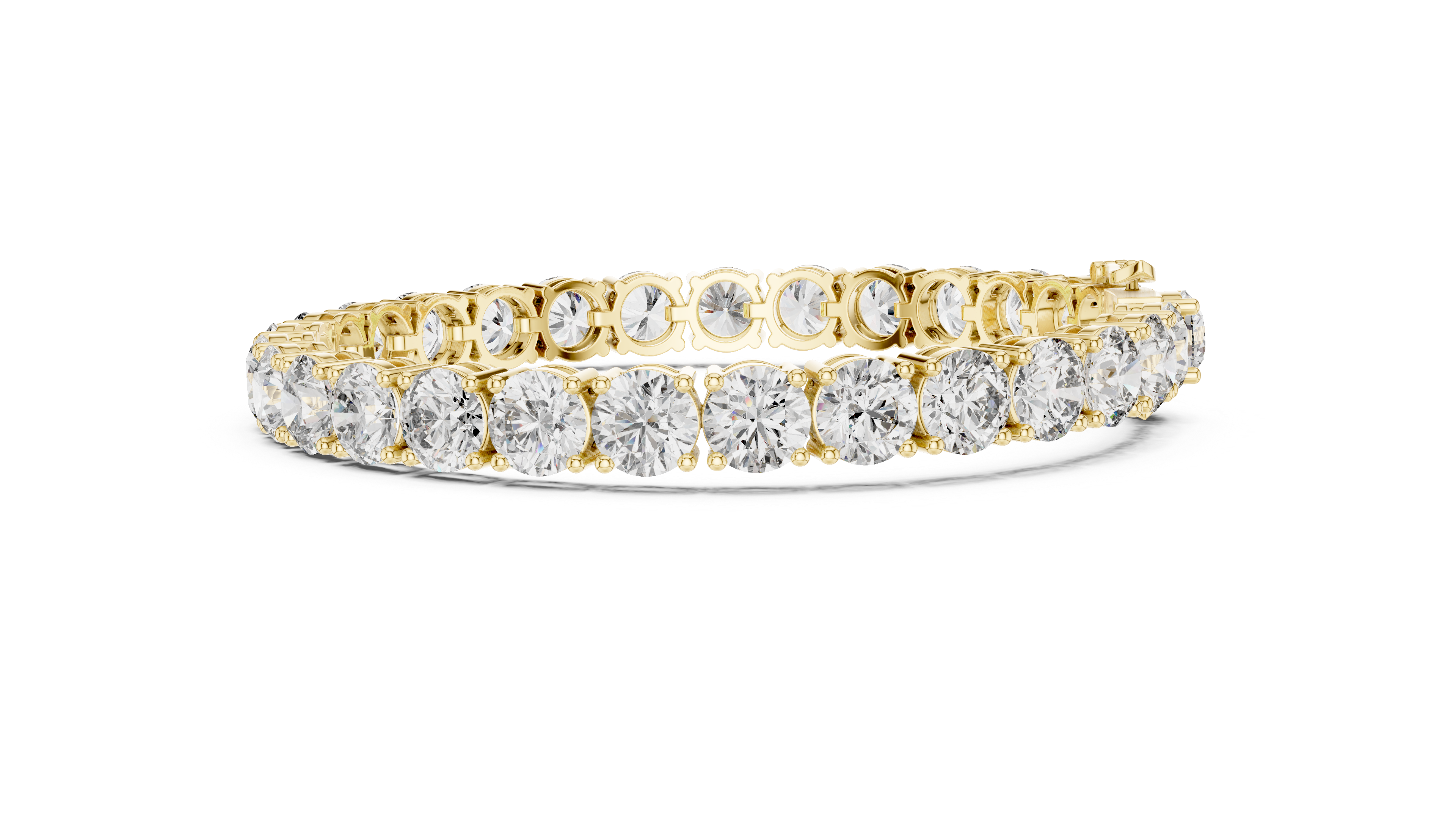 Classic Round Cut Diamond Tennis Bracelet with Prong Setting