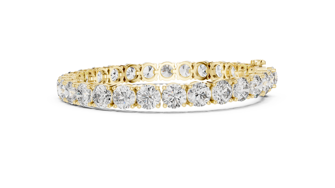 Classic Round Cut Diamond Tennis Bracelet with Prong Setting