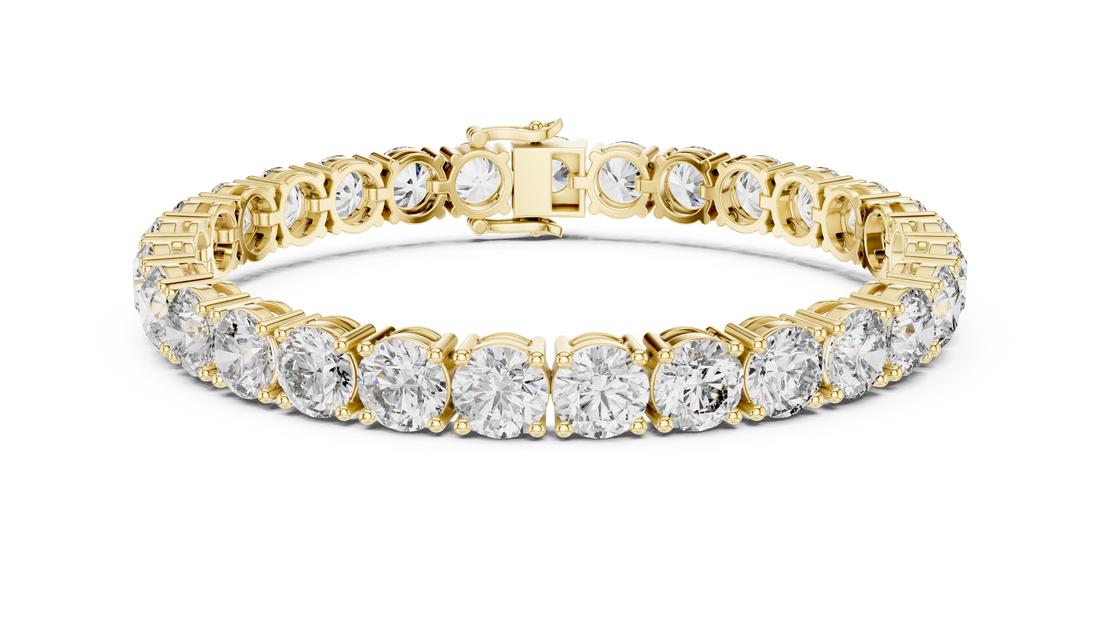 Classic Round Cut Diamond Tennis Bracelet with Prong Setting