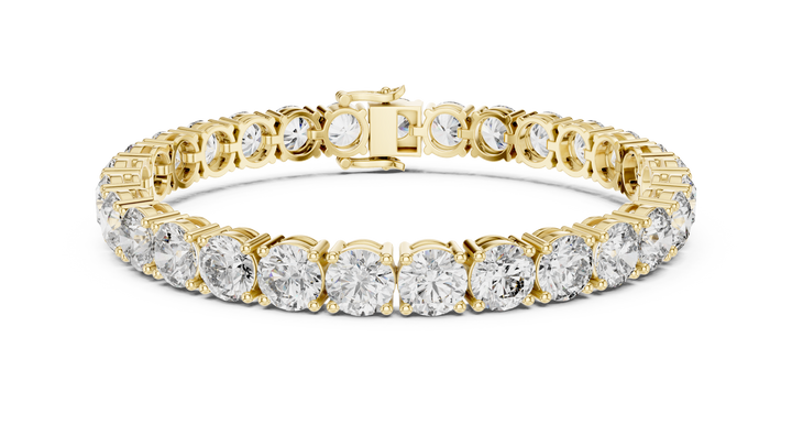 Classic Round Cut Diamond Tennis Bracelet with Prong Setting