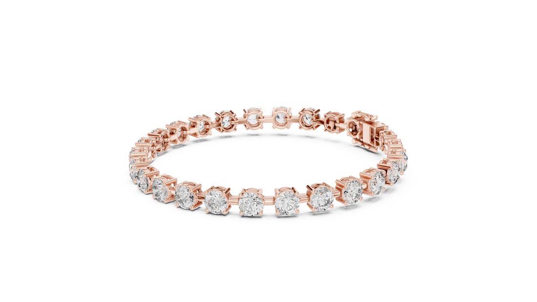 Round Brilliant Diamond Classic Tennis Chain Bracelet