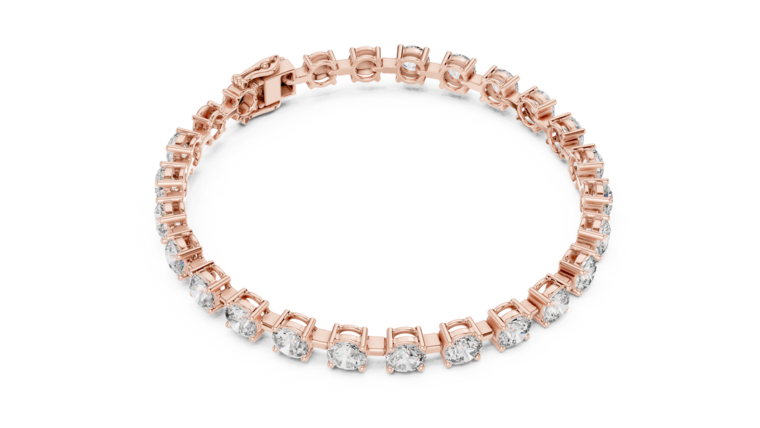 Round Brilliant Diamond Classic Tennis Chain Bracelet