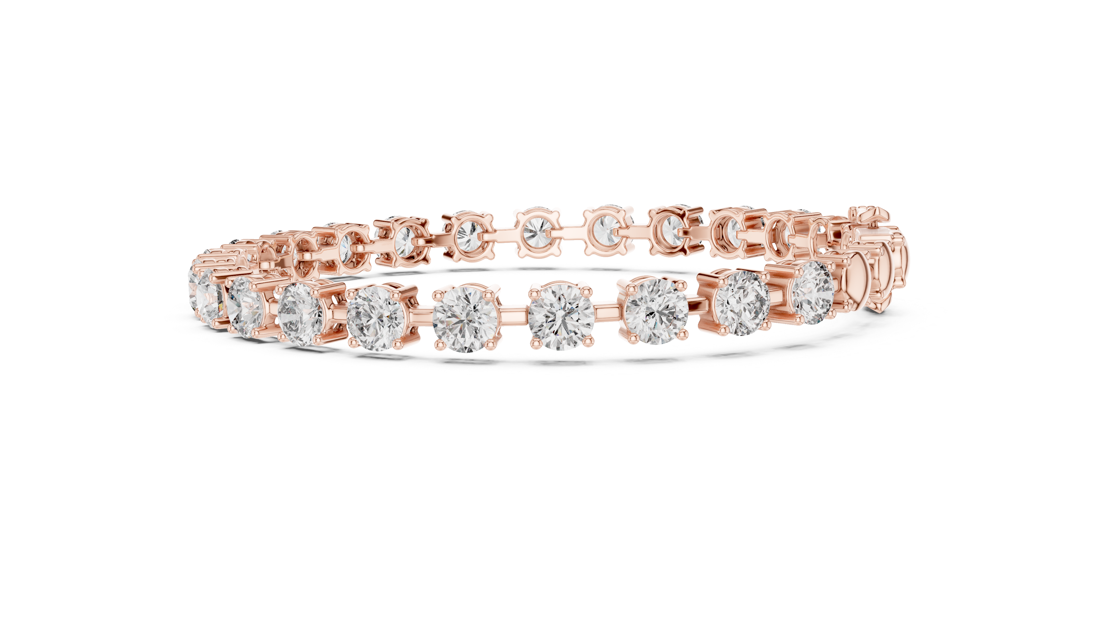Round Brilliant Diamond Classic Tennis Chain Bracelet