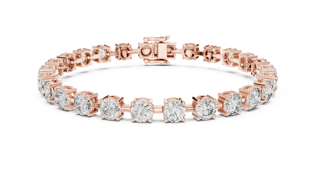 Round Brilliant Diamond Classic Tennis Chain Bracelet