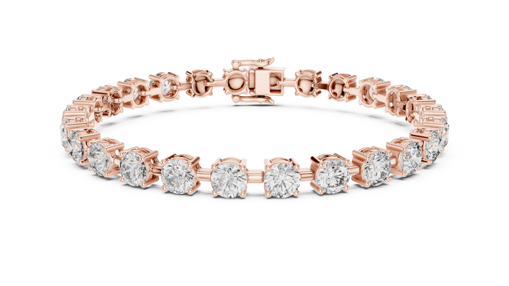 Round Brilliant Diamond Classic Tennis Chain Bracelet