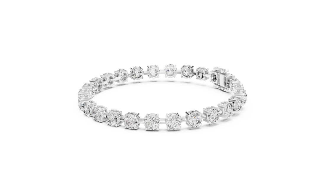 Round Brilliant Diamond Classic Tennis Chain Bracelet