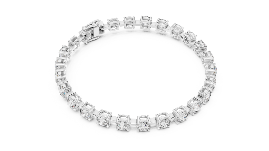 Round Brilliant Diamond Classic Tennis Chain Bracelet