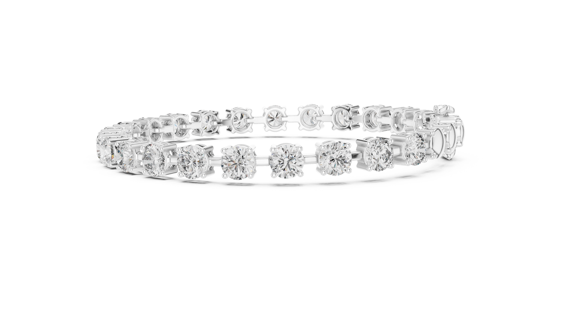 Round Brilliant Diamond Classic Tennis Chain Bracelet