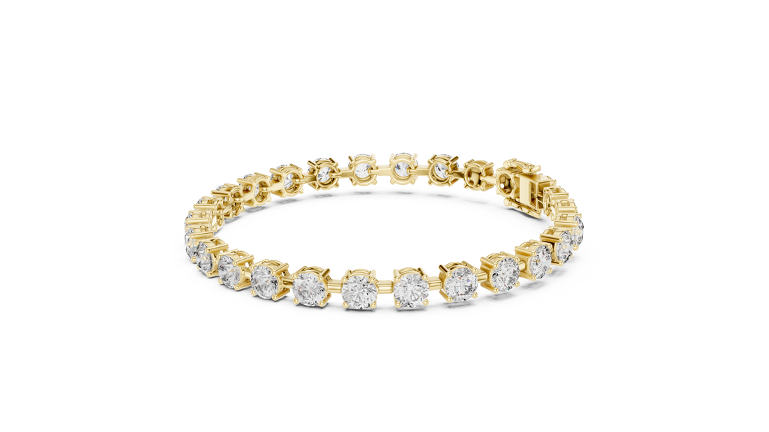 Round Brilliant Diamond Classic Tennis Chain Bracelet