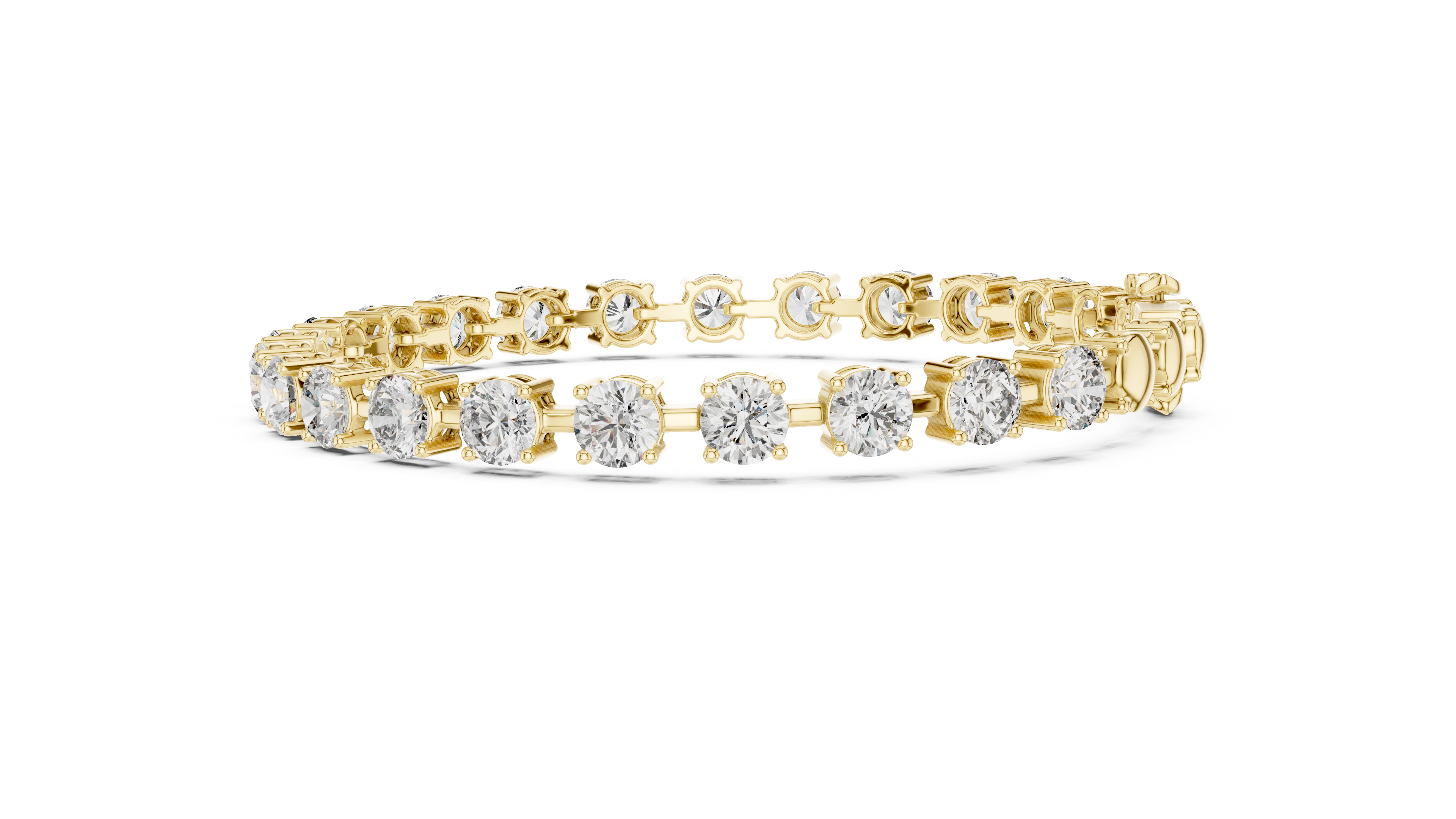 Round Brilliant Diamond Classic Tennis Chain Bracelet