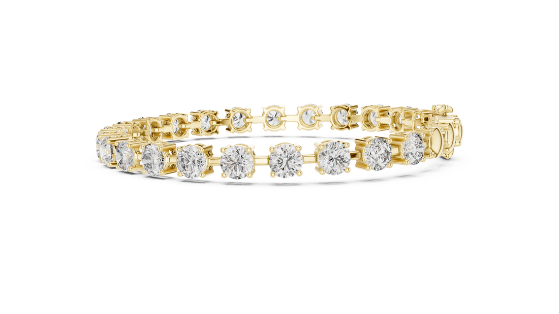 Round Brilliant Diamond Classic Tennis Chain Bracelet
