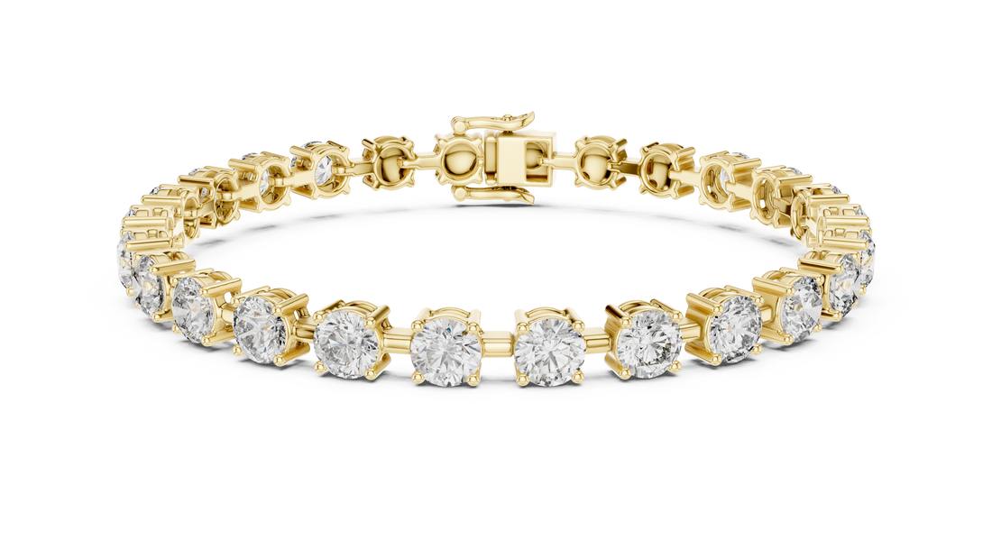 Round Brilliant Diamond Classic Tennis Chain Bracelet