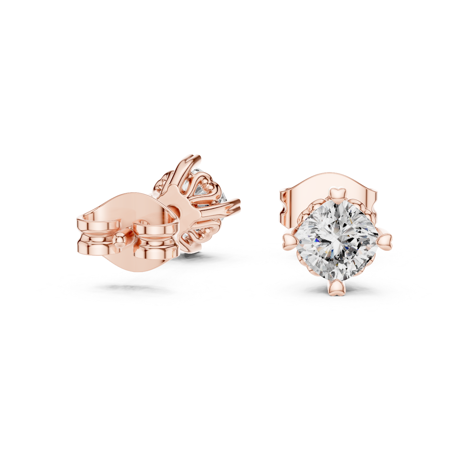 Decorative floral nose stud with delicate detail.