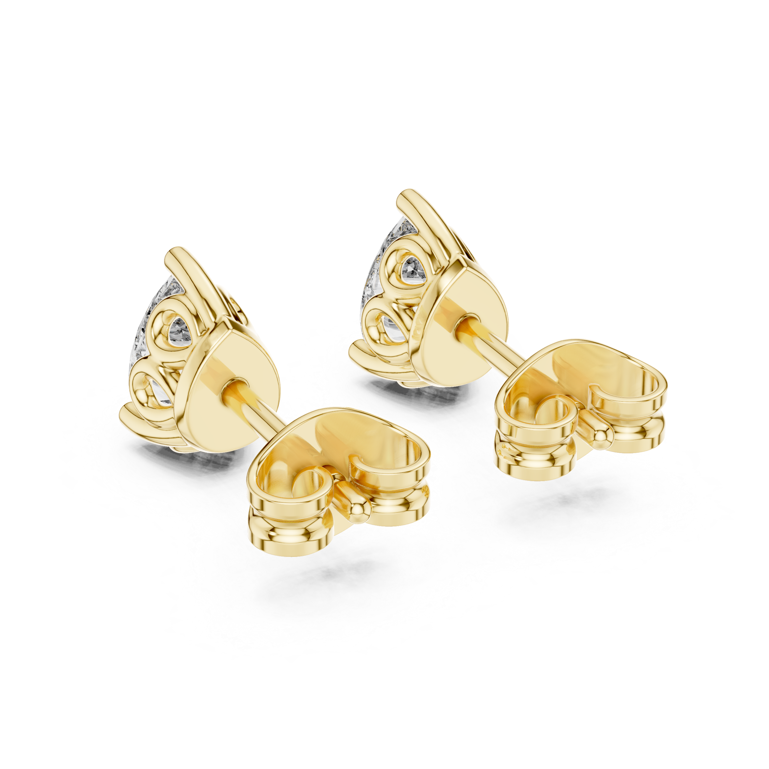 Double hoop earrings with layered rings.