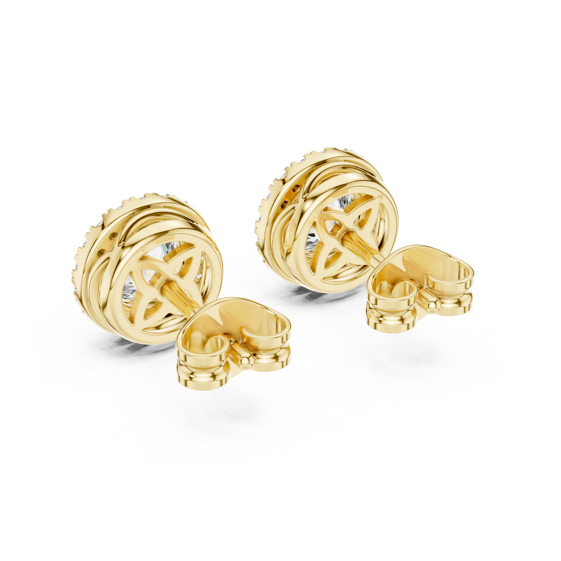 Floral carved toe ring with decorative detail.
