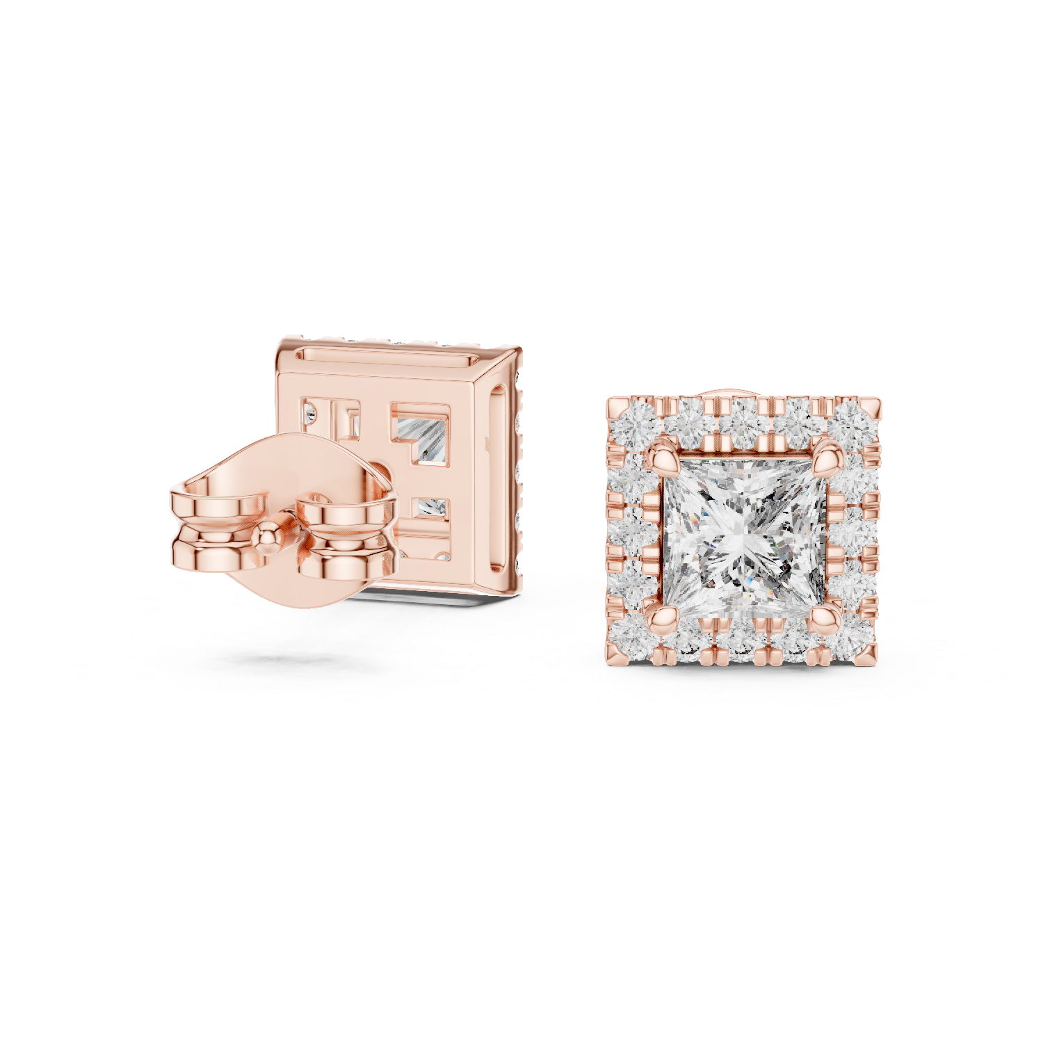 Pearl huggie earrings with delicate finish.
