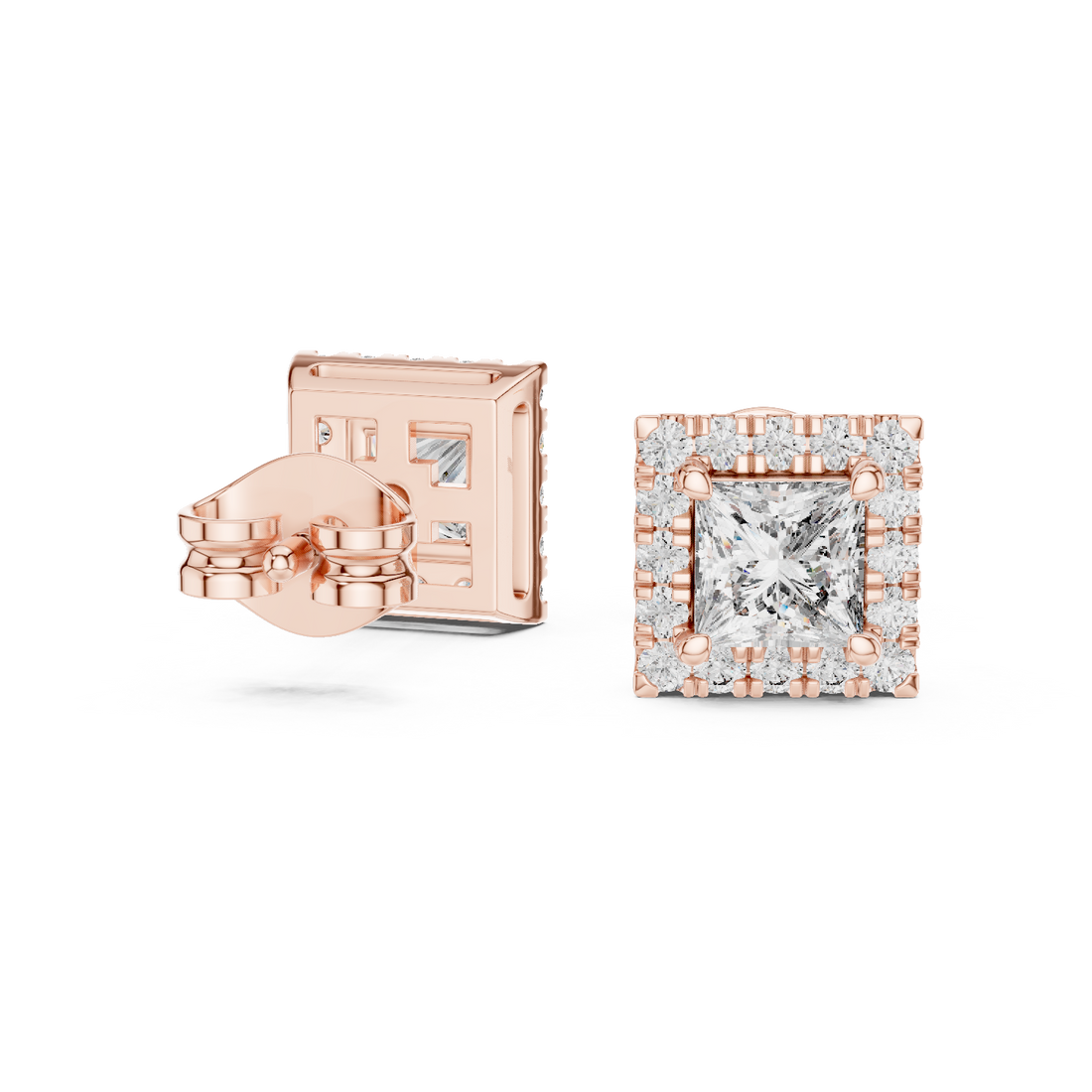 Pearl huggie earrings with delicate finish.