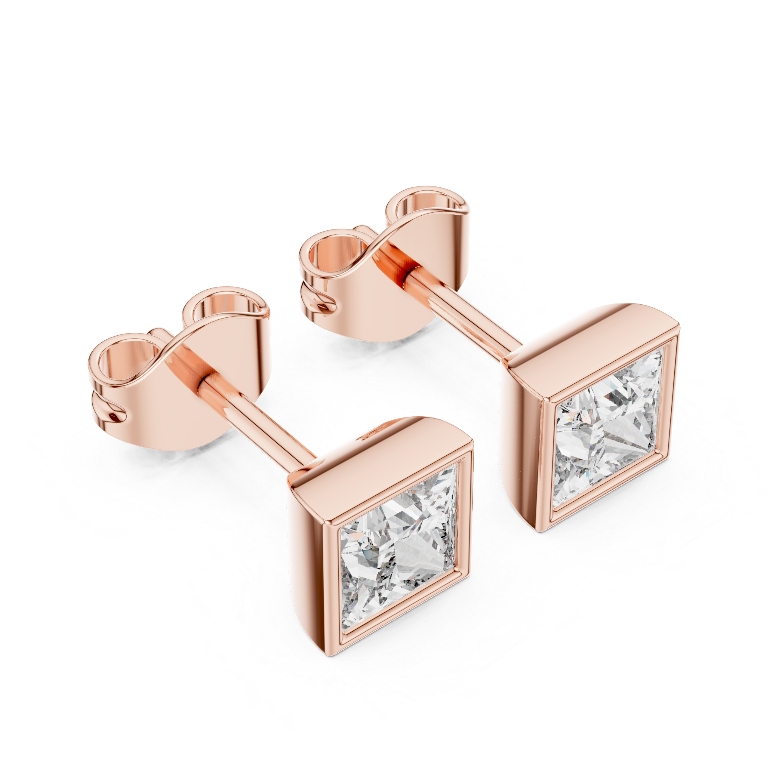 Vintage-inspired drop earrings with engraved edges.