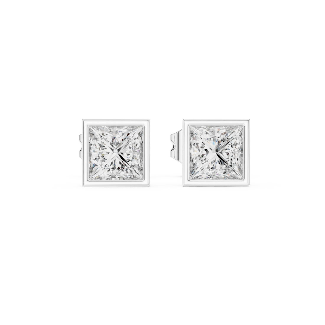Classic heart-shaped earrings with polished surface.