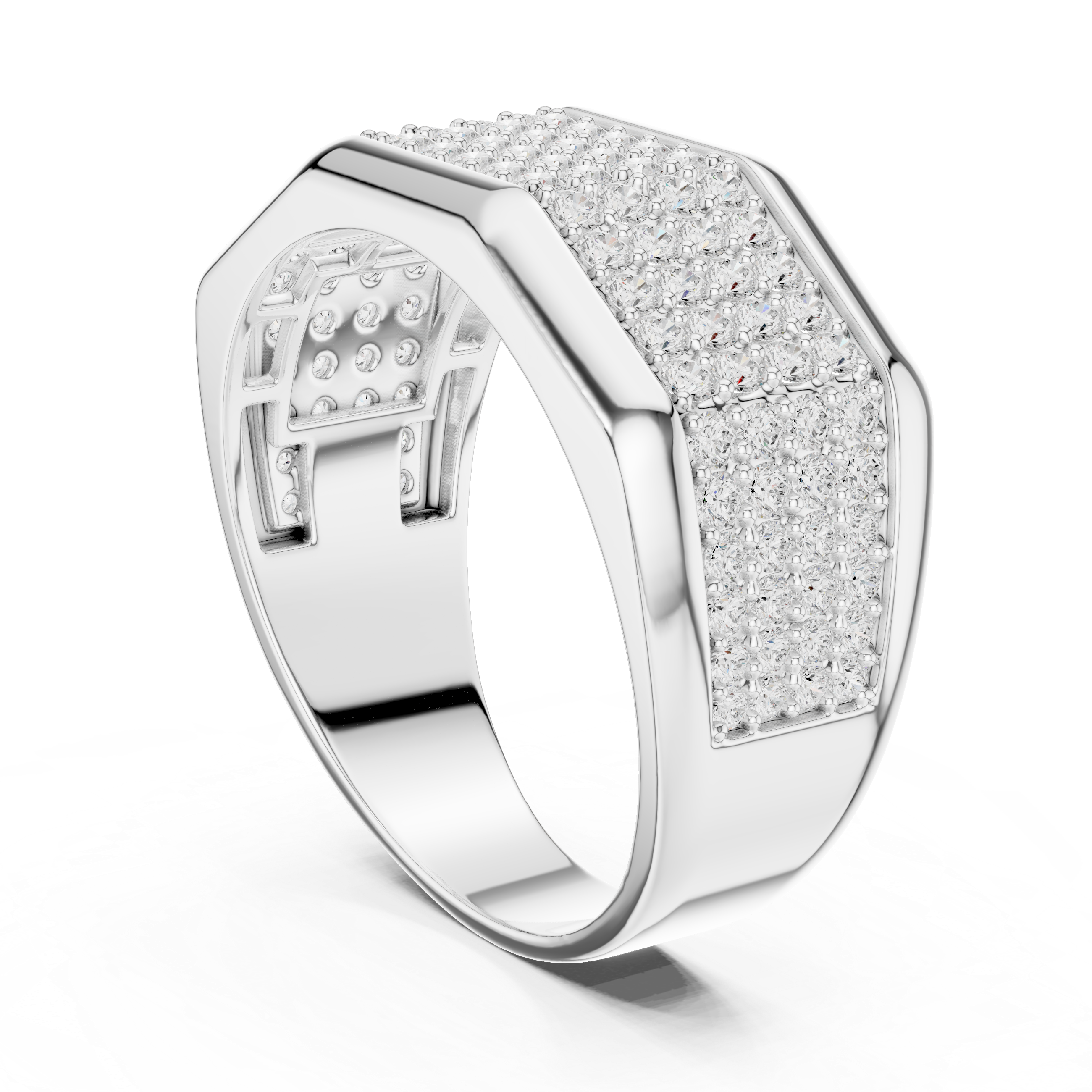 Sparkling CZ Diamond Necklace with high shine
