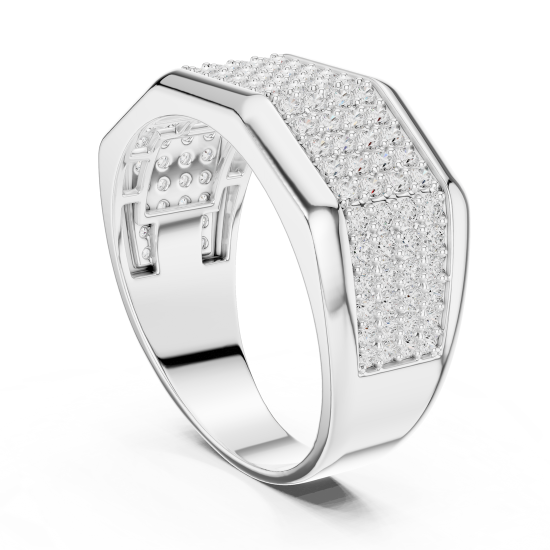 Sparkling CZ Diamond Necklace with high shine
