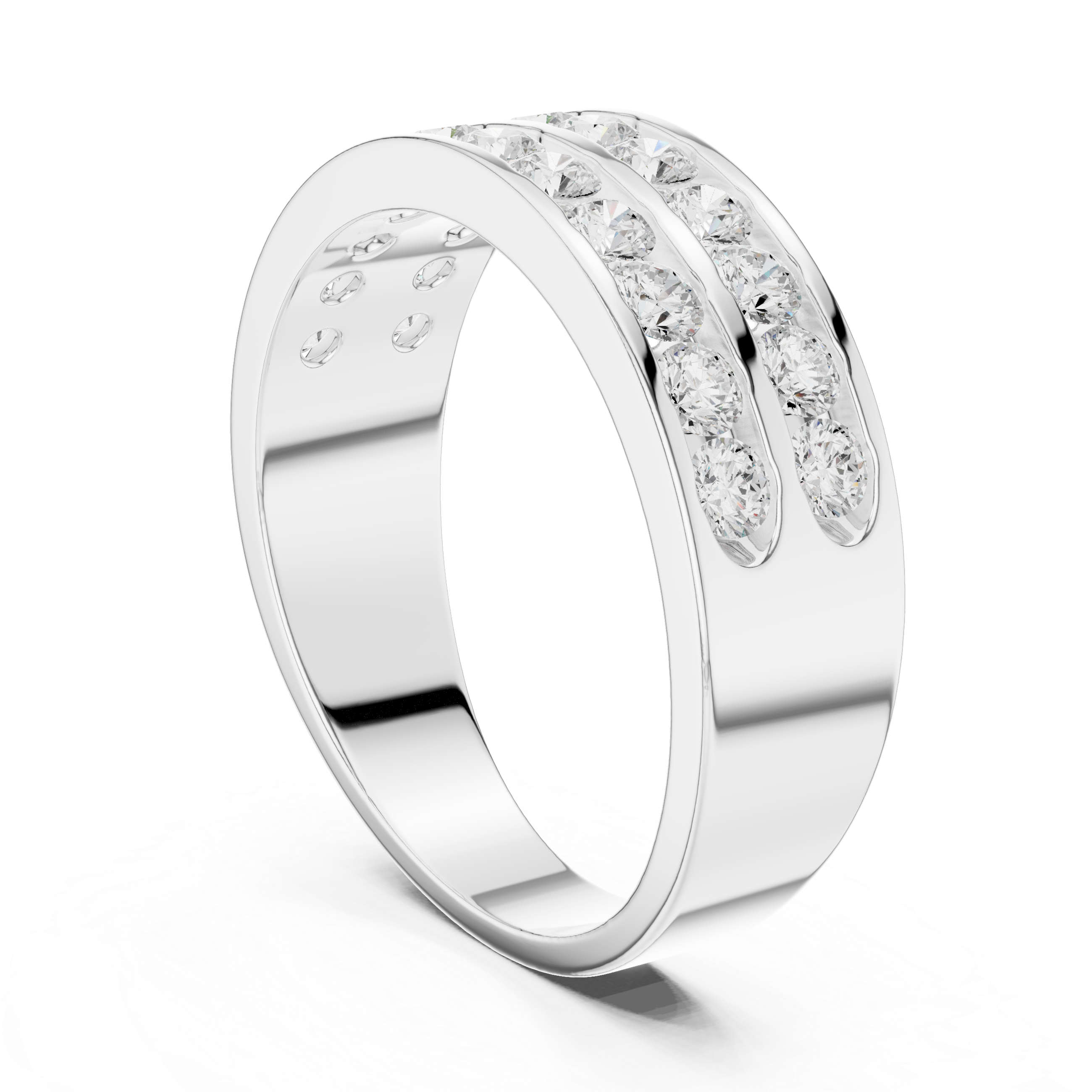 Sparkling CZ Diamond Necklace with high shine