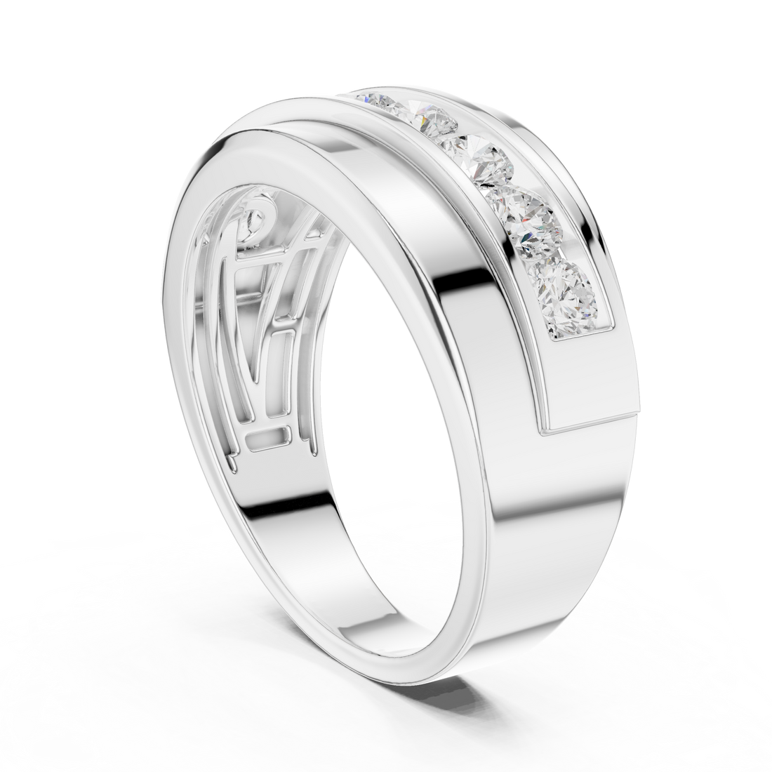 Sparkling CZ Diamond Necklace with high shine