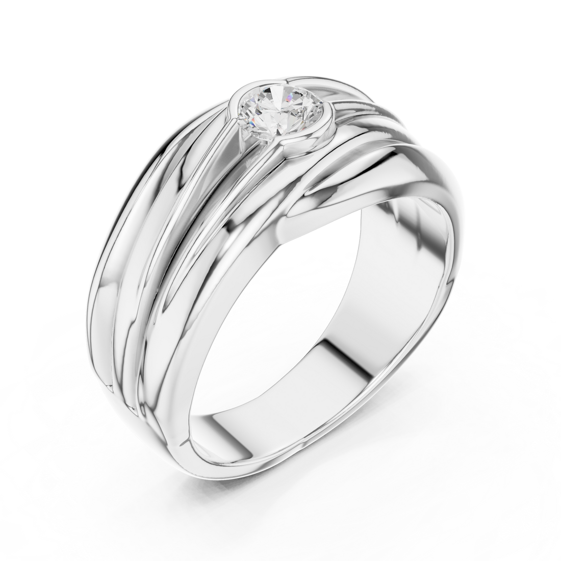Designer vintage-inspired diamond ring with intricate milgrain detailing and antique-style setting.