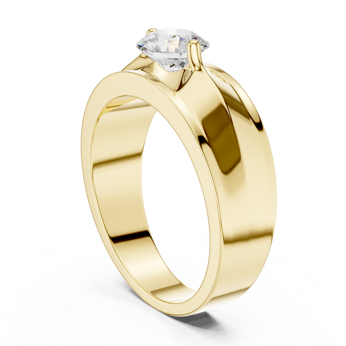 Classic solitaire pendant necklace with single sparkling diamond centerpiece.