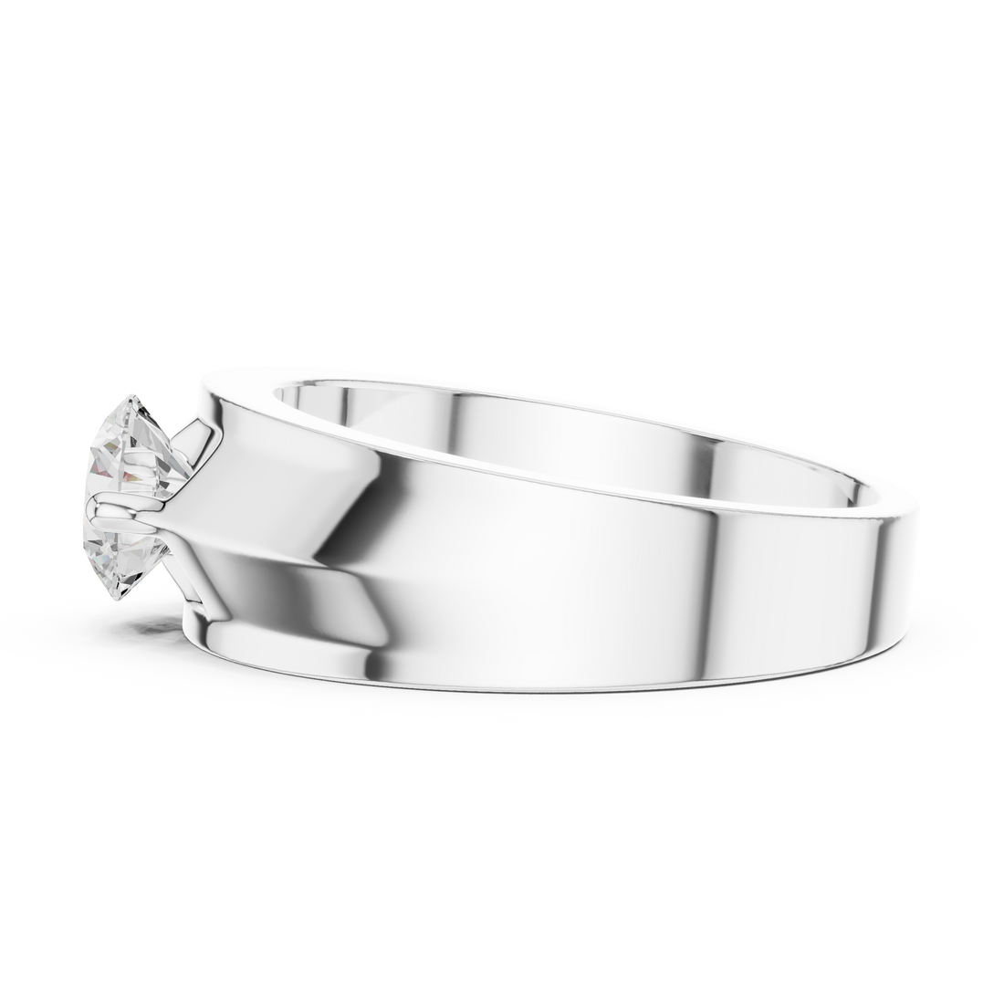 Stylish bangle bracelet crafted in smooth polished yellow gold.