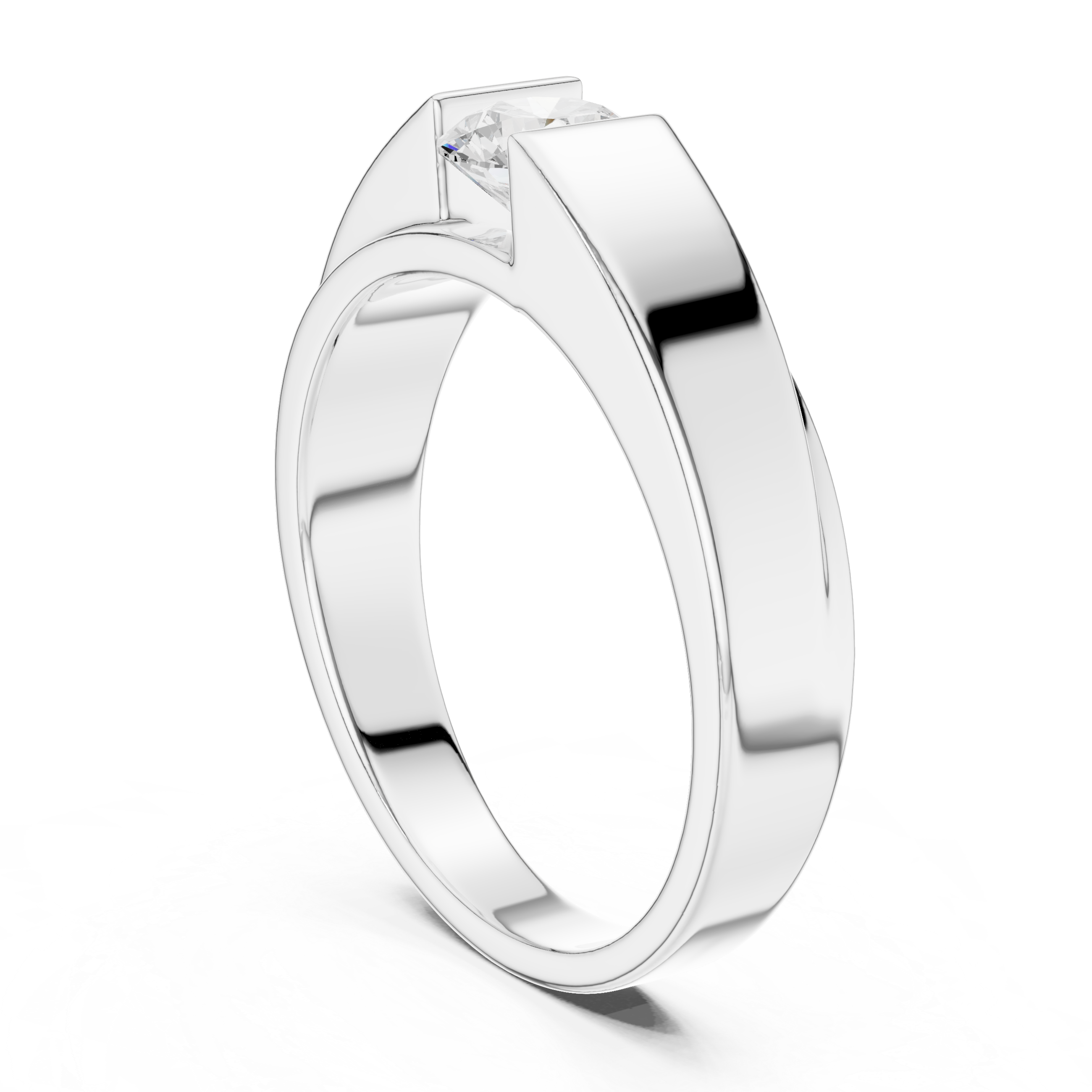 Minimalist toe ring with simple band structure and sleek modern appearance.
