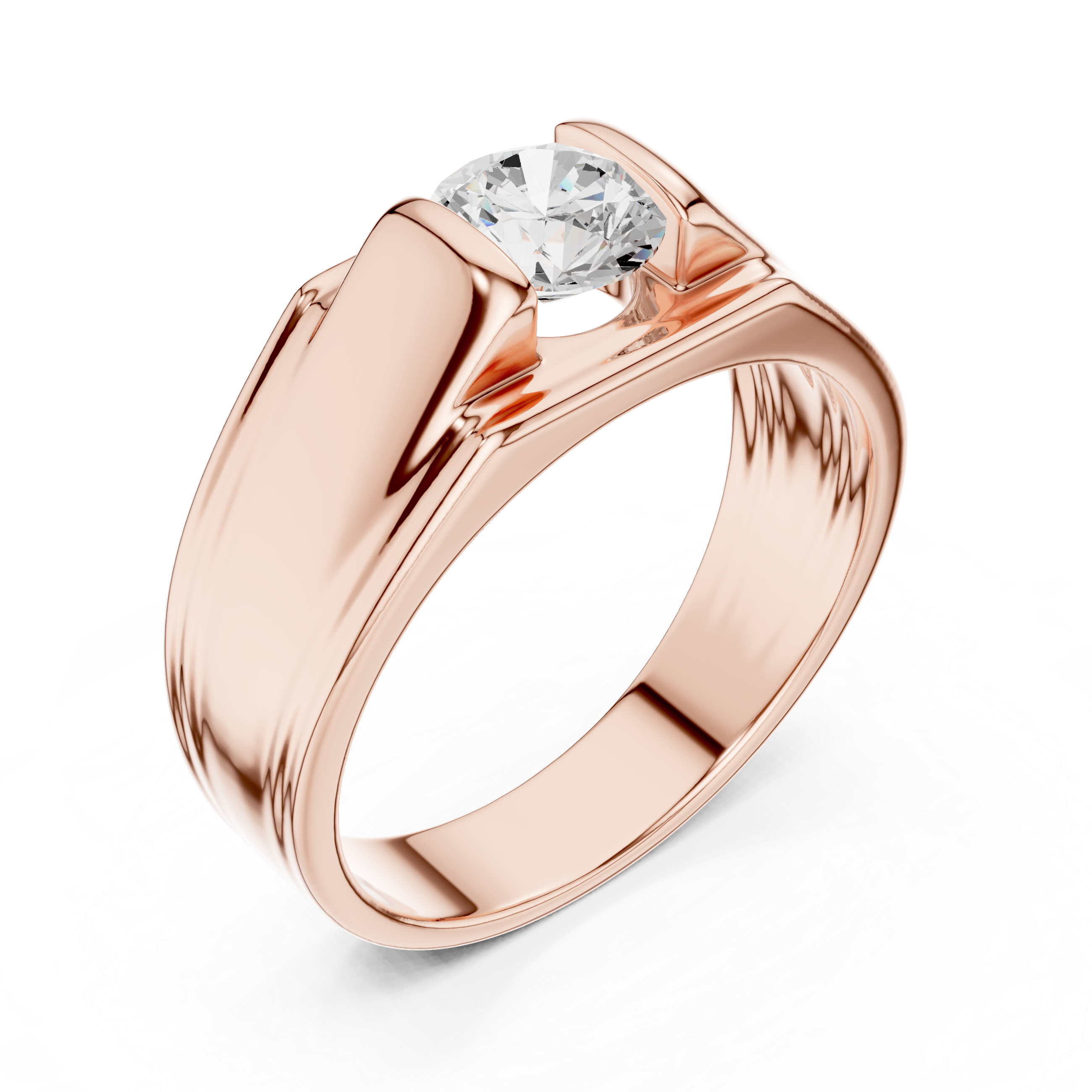 Luxury men's gemstone ring featuring bold central stone.