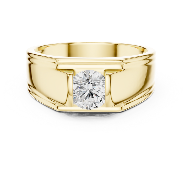 Modern three-stone diamond ring symbolizing past present and future with elegant design.