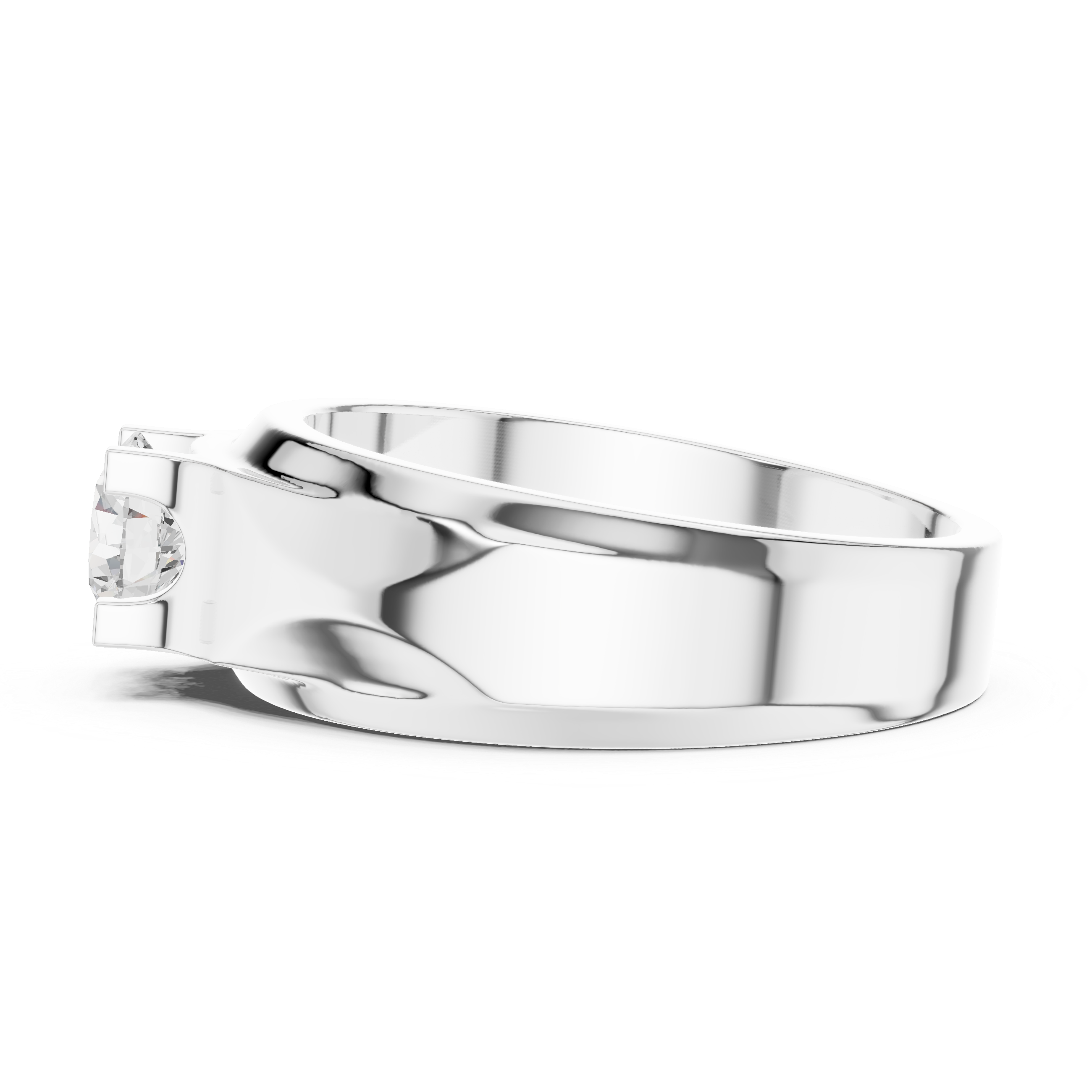 Designer diamond link bracelet with sparkling stone accents.