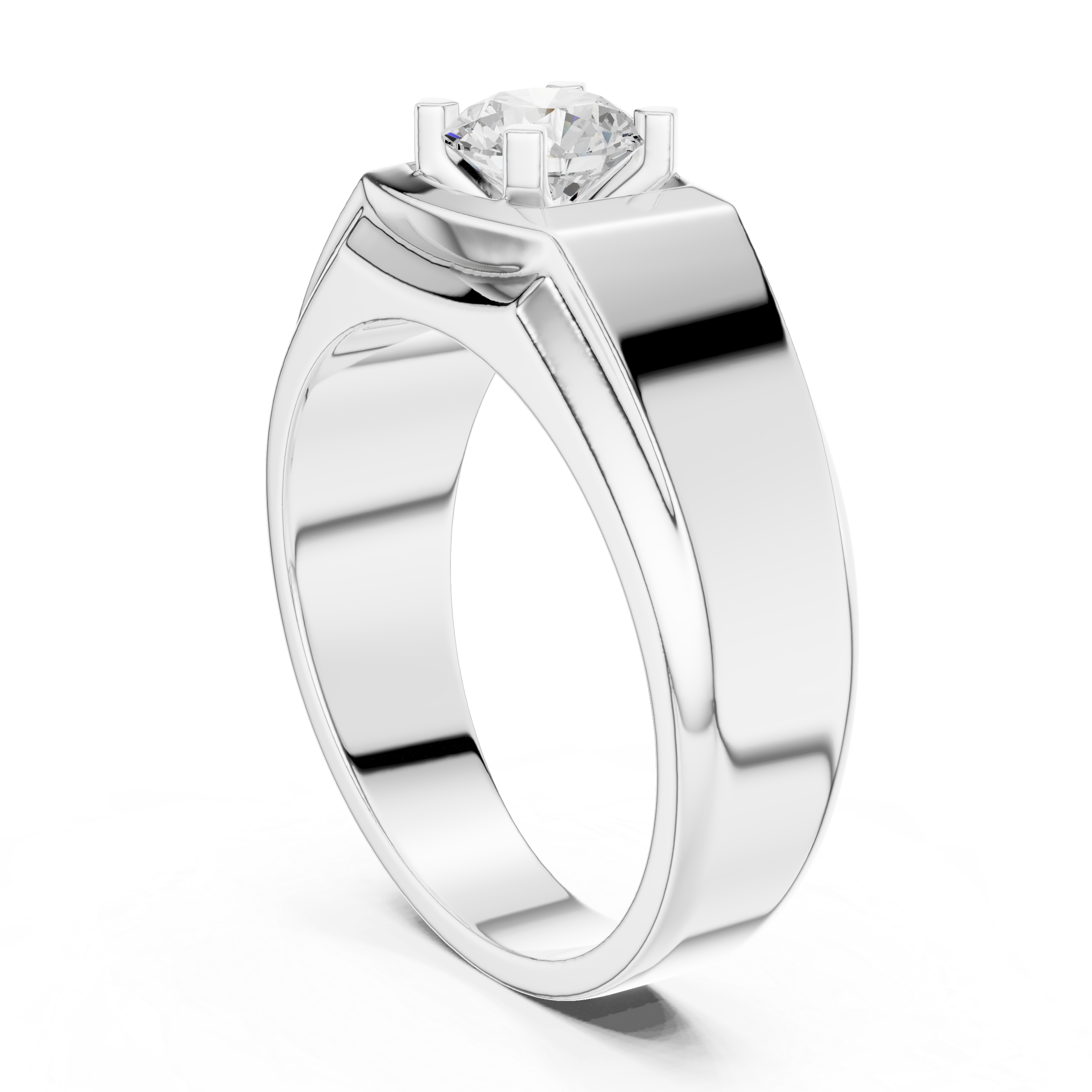 Designer baby ring featuring adjustable band and smooth edges.