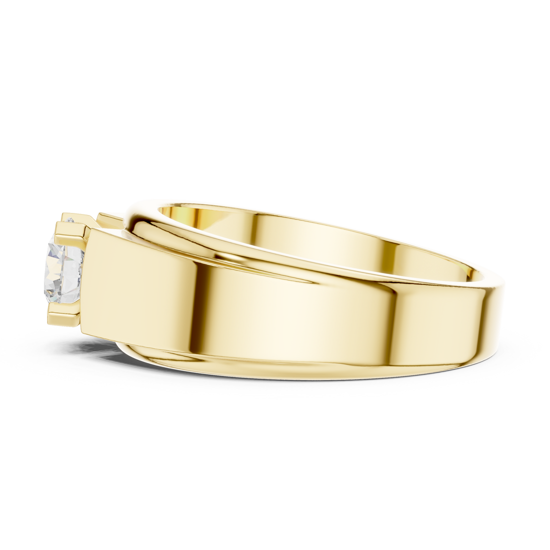 Modern chain bracelet featuring bold metal links.