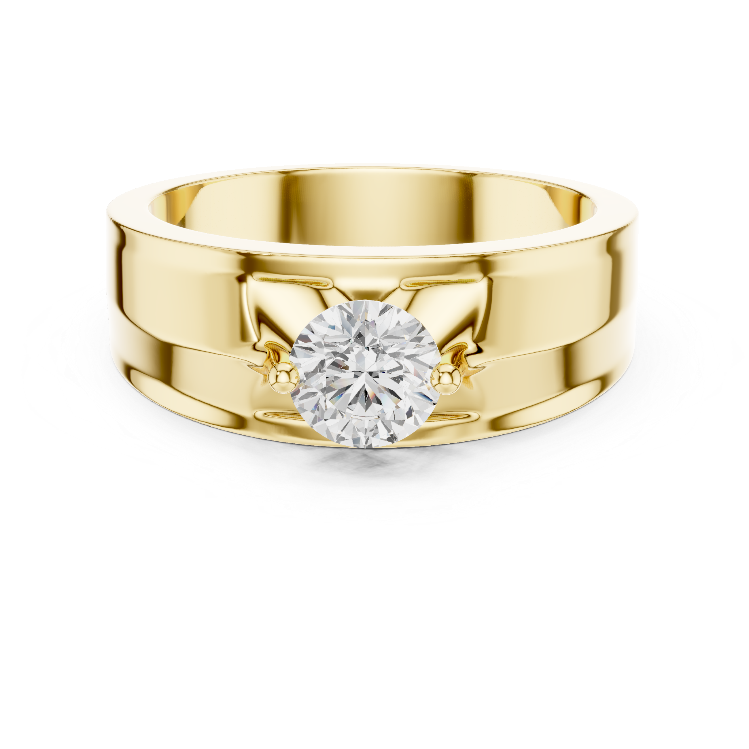 Classic eternity band featuring continuous diamond circle.