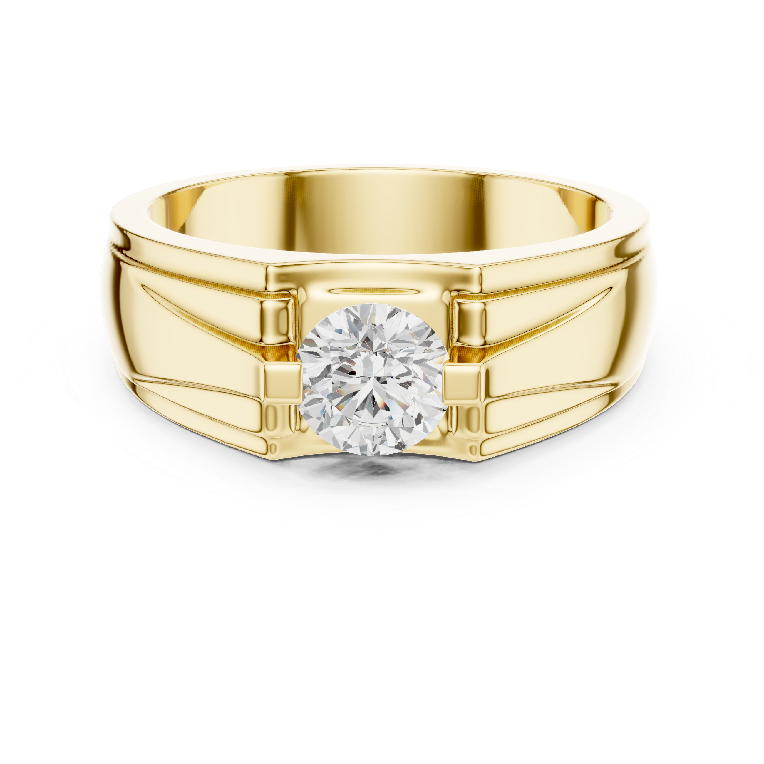 Vintage-style milgrain diamond engagement ring.