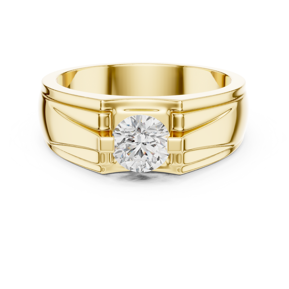 Vintage-style milgrain diamond engagement ring.