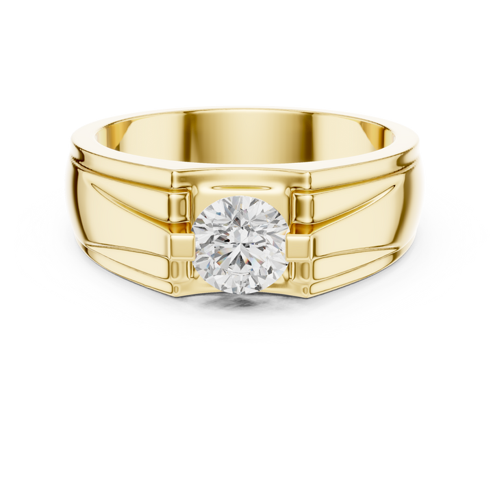 Vintage-style milgrain diamond engagement ring.