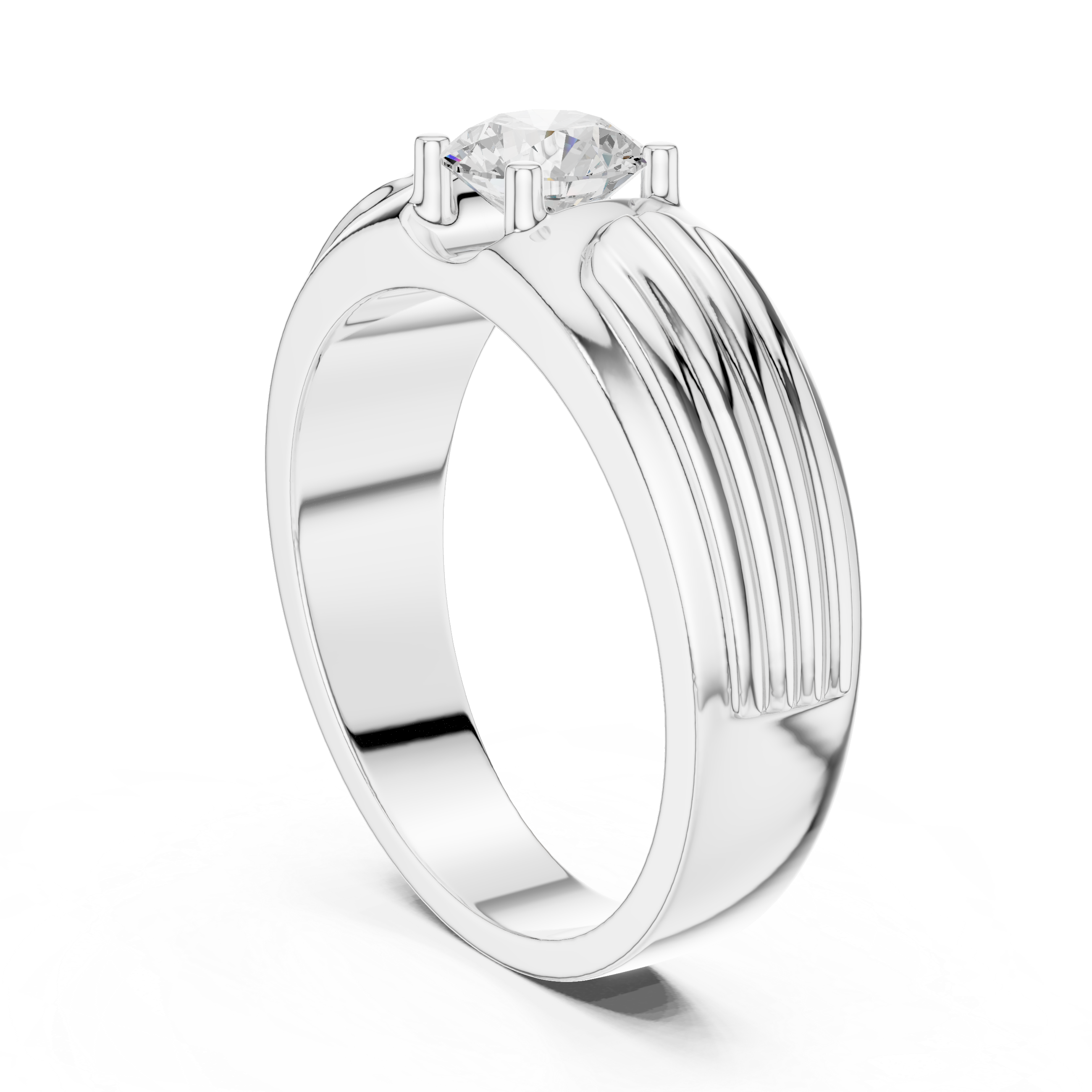 Stackable slim gold ring with simple finish.