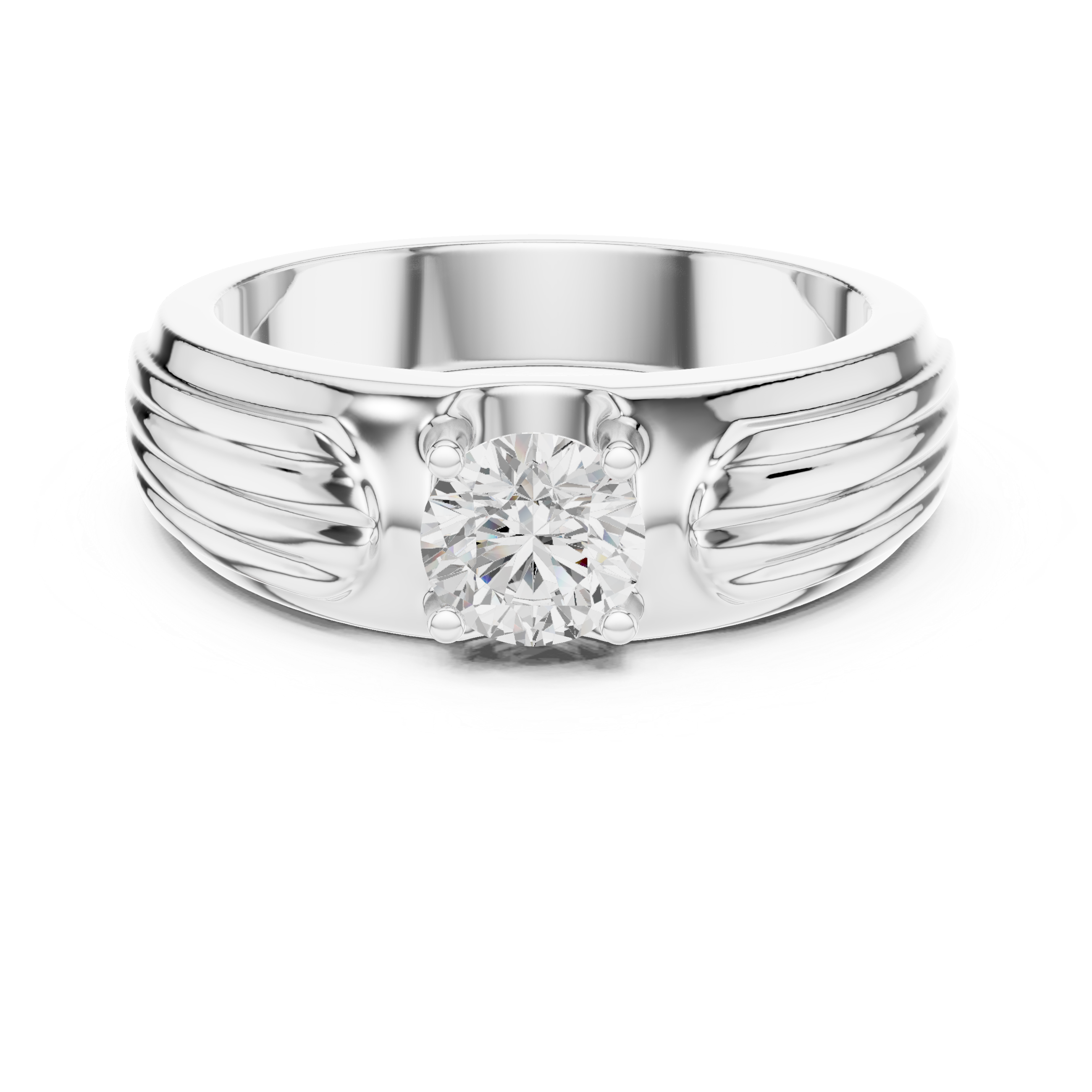 Diamond hoop earrings with sparkling stones.