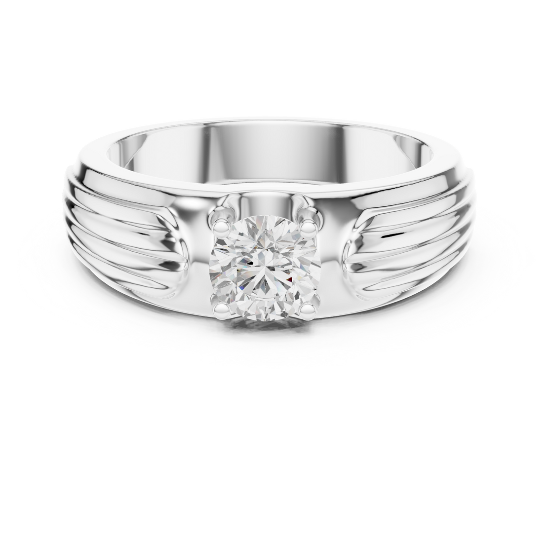 Diamond hoop earrings with sparkling stones.