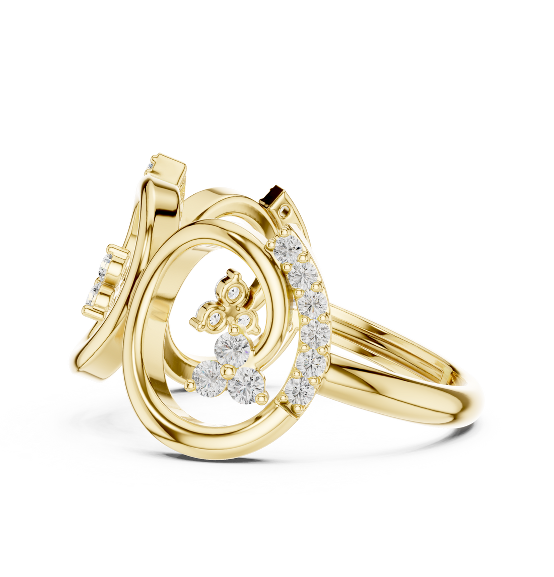 Classic toe ring with smooth edges.