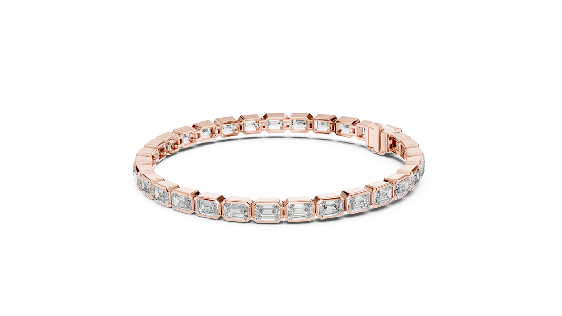 Pear Cut Diamond Tennis Style Link Bracelet with Continuous Brilliance