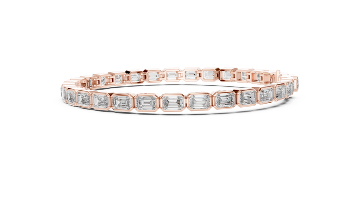 Pear Cut Diamond Tennis Style Link Bracelet with Continuous Brilliance