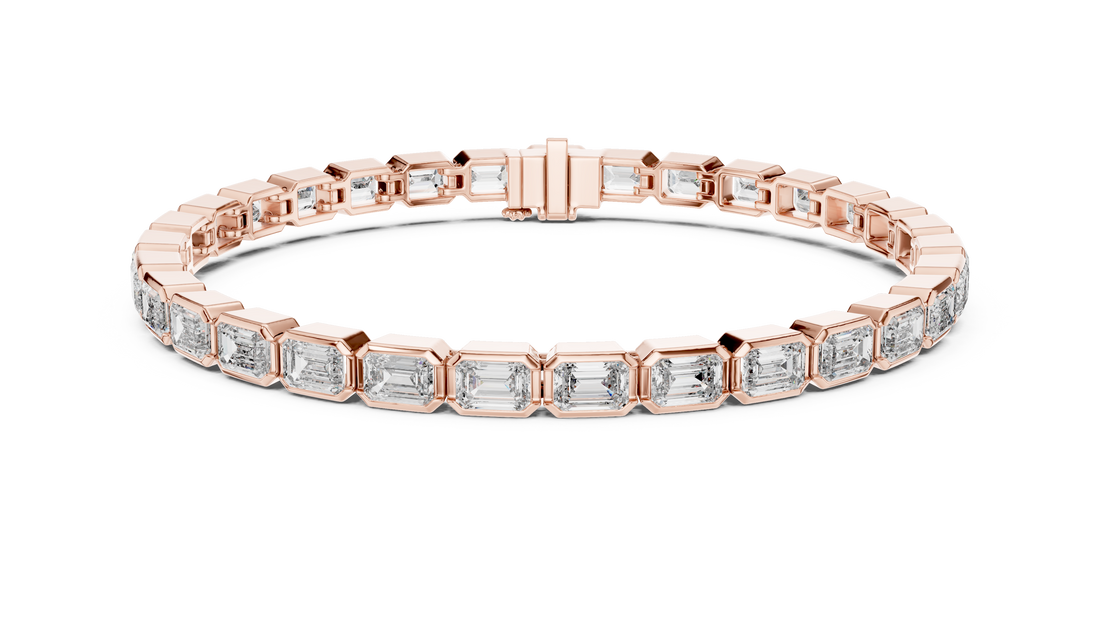 Pear Cut Diamond Tennis Style Link Bracelet with Continuous Brilliance
