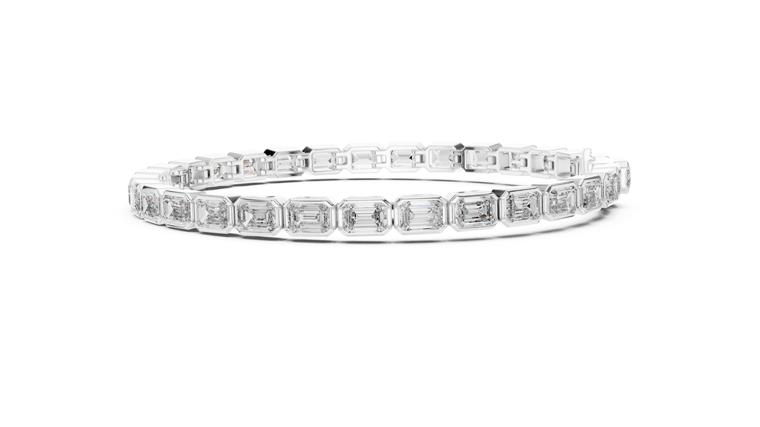 Pear Cut Diamond Tennis Style Link Bracelet with Continuous Brilliance