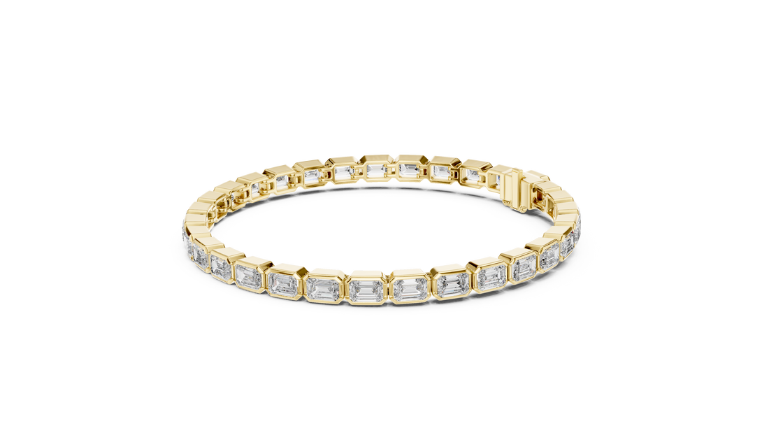 Pear Cut Diamond Tennis Style Link Bracelet with Continuous Brilliance