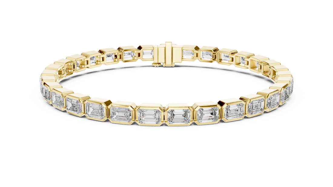 Pear Cut Diamond Tennis Style Link Bracelet with Continuous Brilliance